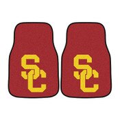 USC Trojans Cardinal SC Interlock Carpet Car Mat Set